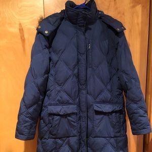 LL Bean long winter coat women’s M petite